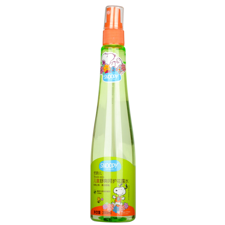 兒童舒爽呵護花露水正面（含天然薄荷）