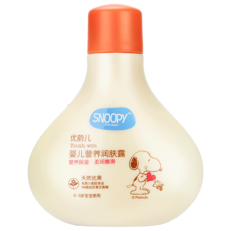 SNOOPY嬰兒營養(yǎng)潤膚露 正面